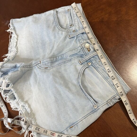 Madewell Relaxed Denim Shorts Women’s Size Sz 27 Blue Wash - Picture 10 of 13